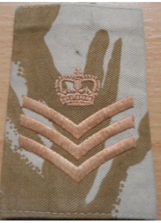 Погоны, Англия, Штаб Сержант / Staff/Colour Sergeant,  DDPM, б/у